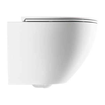 OMNIRES OTTAWAMWBM - Wandhängende Toilette mit Toilettensitz SoftClose OTTAWA Keramik/mattweiß