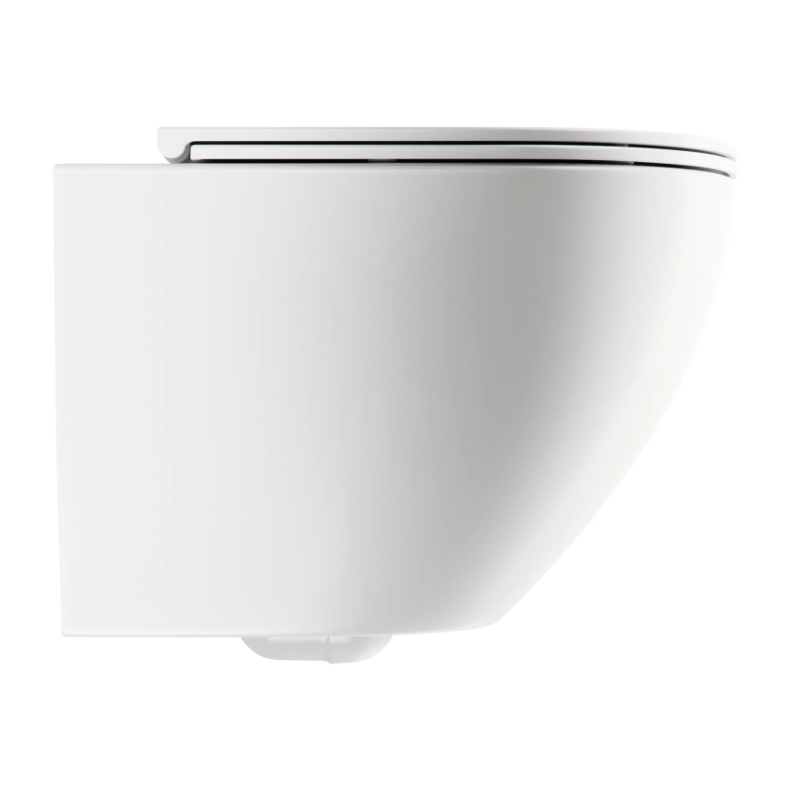 OMNIRES OTTAWAMWBM - Wandhängende Toilette mit Toilettensitz SoftClose OTTAWA Keramik/mattweiß
