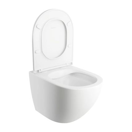 OMNIRES OTTAWAMWBM - Wandhängende Toilette mit Toilettensitz SoftClose OTTAWA Keramik/mattweiß