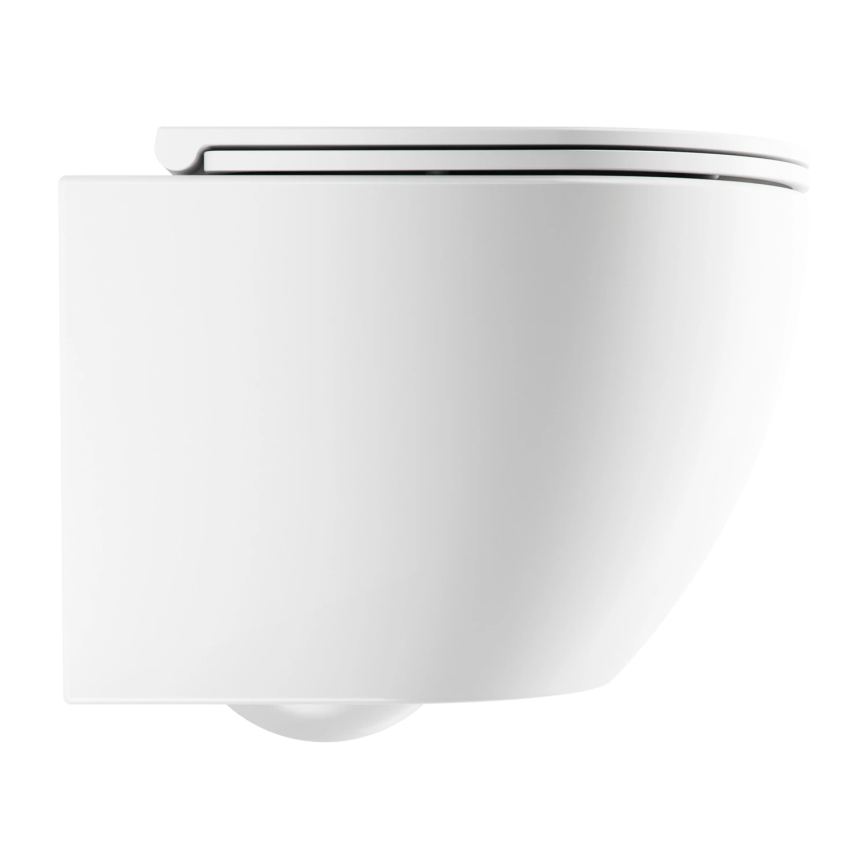 OMNIRES OTTAWASPXMWBM - Wandhängende Toilette mit Toilettensitz SoftClose OTTAWA Keramik/mattweiß