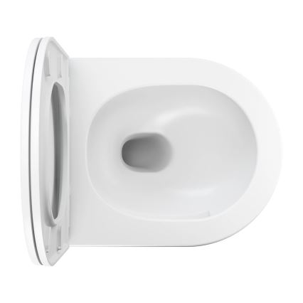 OMNIRES OTTAWASPXMWBM - Wandhängende Toilette mit Toilettensitz SoftClose OTTAWA Keramik/mattweiß