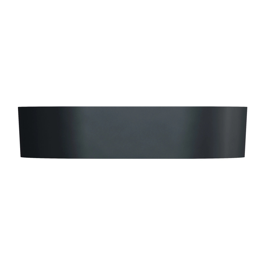 OMNIRES OVOUNBLV - Aufsatzwaschbecken OVO 55x36 cm Dolomit/mattes Lava‑Schwarz
