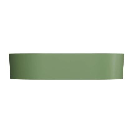 OMNIRES OVOUNOL - Aufsatzwaschbecken OVO 55x36 cm Dolomit/matt Olive