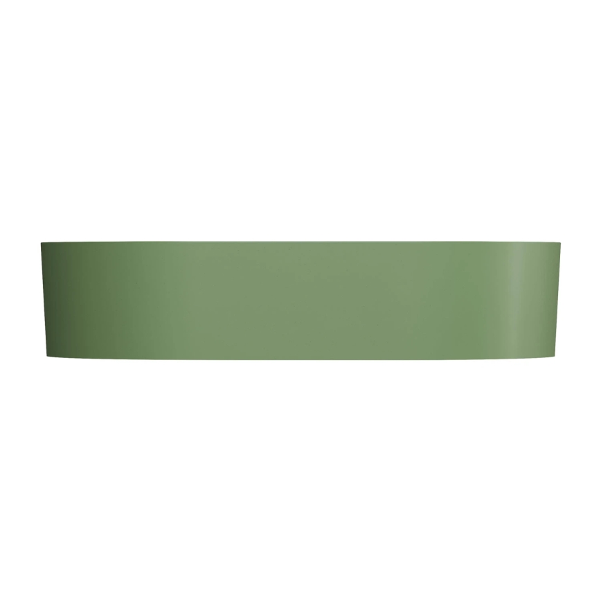 OMNIRES OVOUNOL - Aufsatzwaschbecken OVO 55x36 cm Dolomit/matt Olive