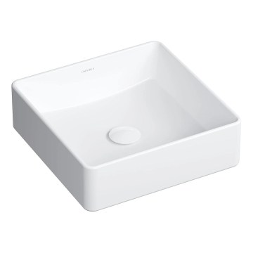 OMNIRES PASADENA360BP - Aufsatzwaschbecken PASADENA 36x36 cm Keramik / Hochglanzweiß