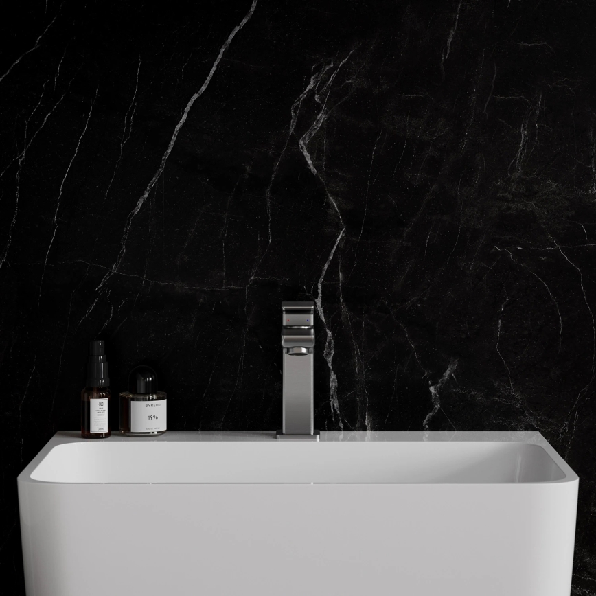 OMNIRES PM7410IN - Waschtischarmatur PARMA 15 cm, gebürstetes Nickel