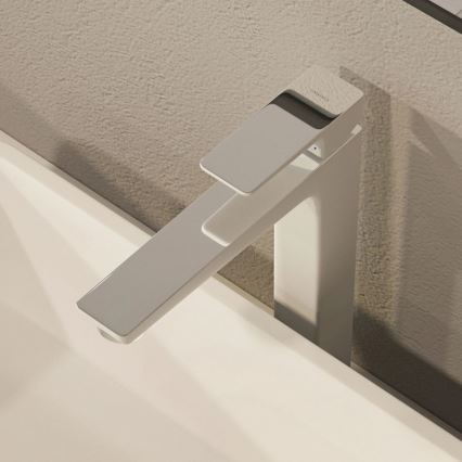 OMNIRES PM7412CRB - Waschbeckenarmatur PARMA 27,3 cm glänzendes Chrom/weiß