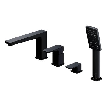 OMNIRES PM7432BL - Badewannenarmatur 4-Loch PARMA matt schwarz