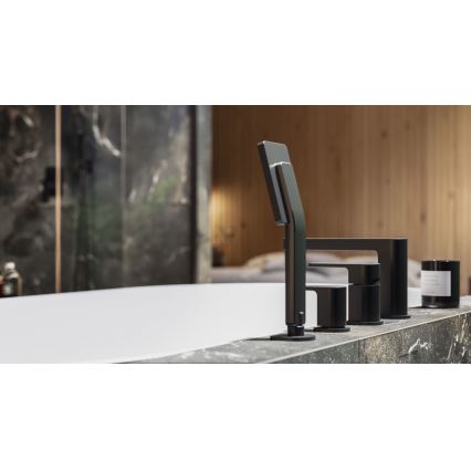 OMNIRES PM7432BL - Badewannenarmatur 4-Loch PARMA matt schwarz
