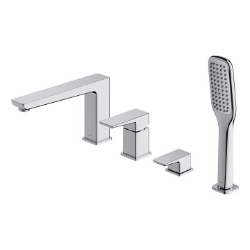 OMNIRES PM7432CR - Badewannenarmatur 4-Loch PARMA glänzendes Chrom