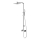 OMNIRES PM7444CR - Duschset mit Armatur PARMA glänzendes Chrom