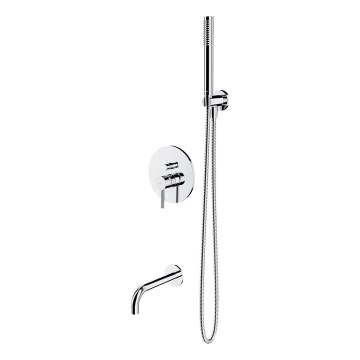 OMNIRES SYSYW01CR - Badewannengarnitur mit Unterputz-Armatur Y glänzendes Chrom