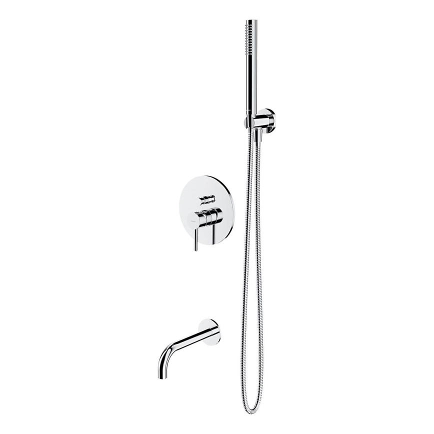 OMNIRES SYSYW01CR - Badewannengarnitur mit Unterputz-Armatur Y glänzendes Chrom