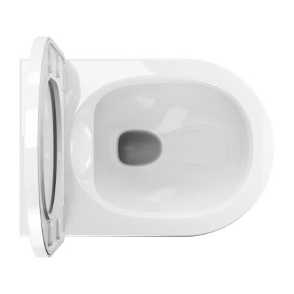OMNIRES TAMPAMWBP - Wand-WC mit SoftClose-Sitz TAMPA, Keramik / Hochglanzweiß