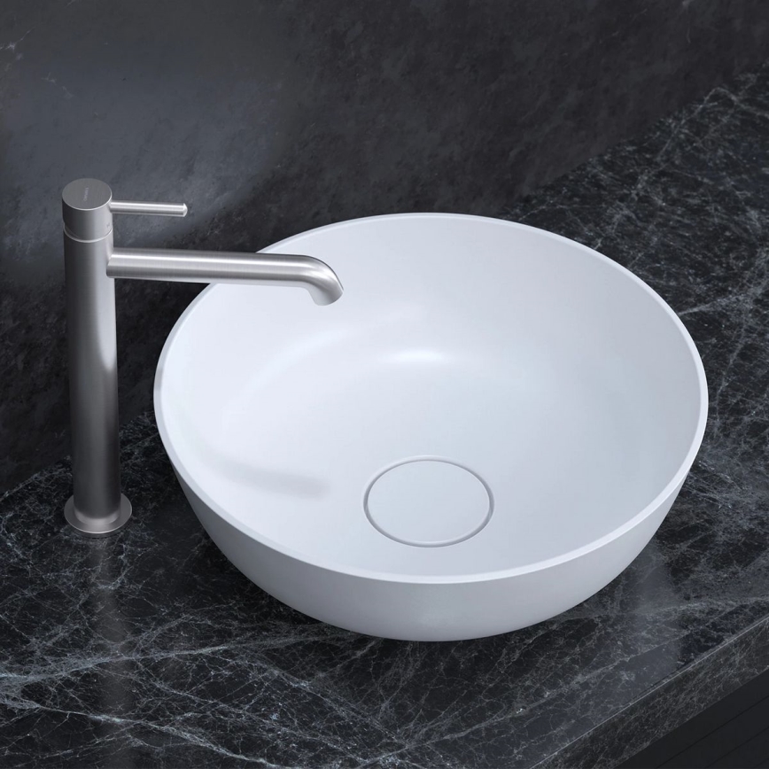 OMNIRES Y1212NI - Waschbeckenarmatur Y 30,8 cm gebürstet Nickel