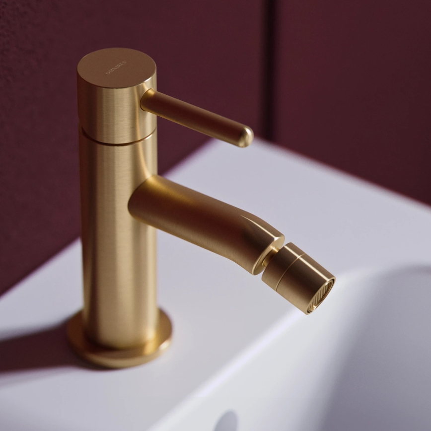 OMNIRES Y1220GLB - Bidetarmatur Y 14,5 cm geschliffen golden
