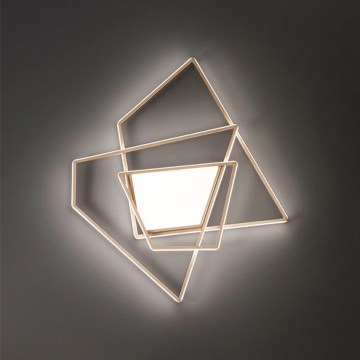 Ondaluce - dimmbare LED-Deckenleuchte GALAXY LED/90W/230V gold