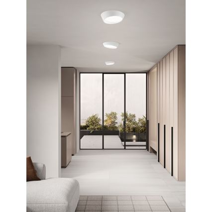 Ondaluce - Dimmbare LED-Deckenleuchte HALF LED/25W/230V 3000/4000K Ø 38,5 cm weiß