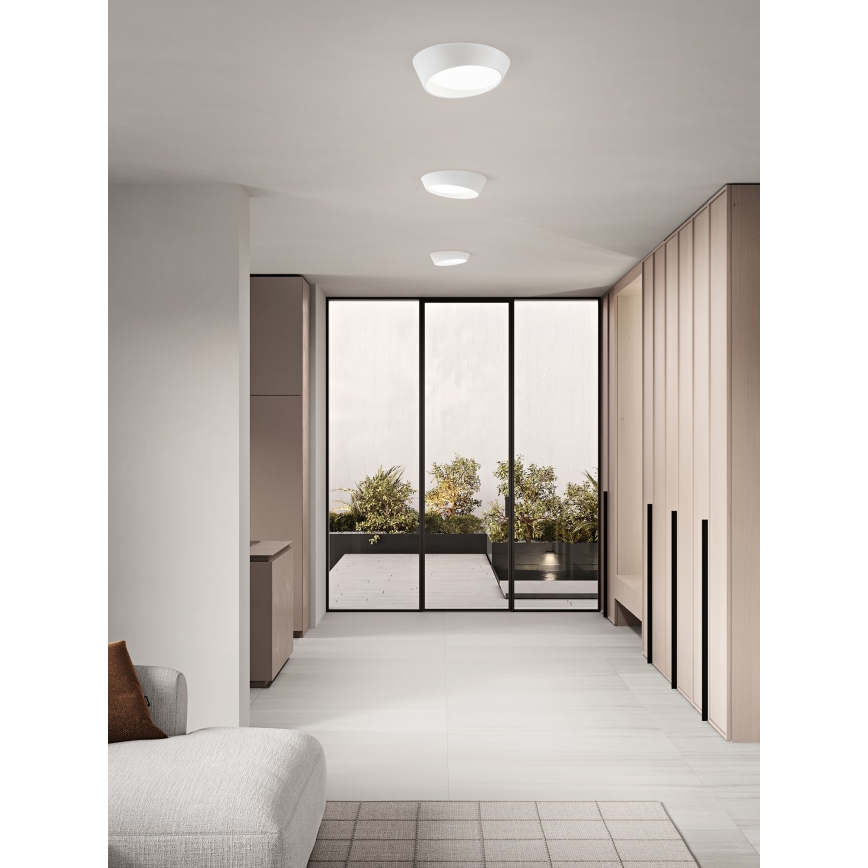 Ondaluce - Dimmbare LED-Deckenleuchte HALF LED/25W/230V 3000/4000K Ø 38,5 cm weiß