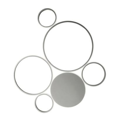 Ondaluce - dimmbare LED-Deckenleuchte POIS LED/68W/230V silber