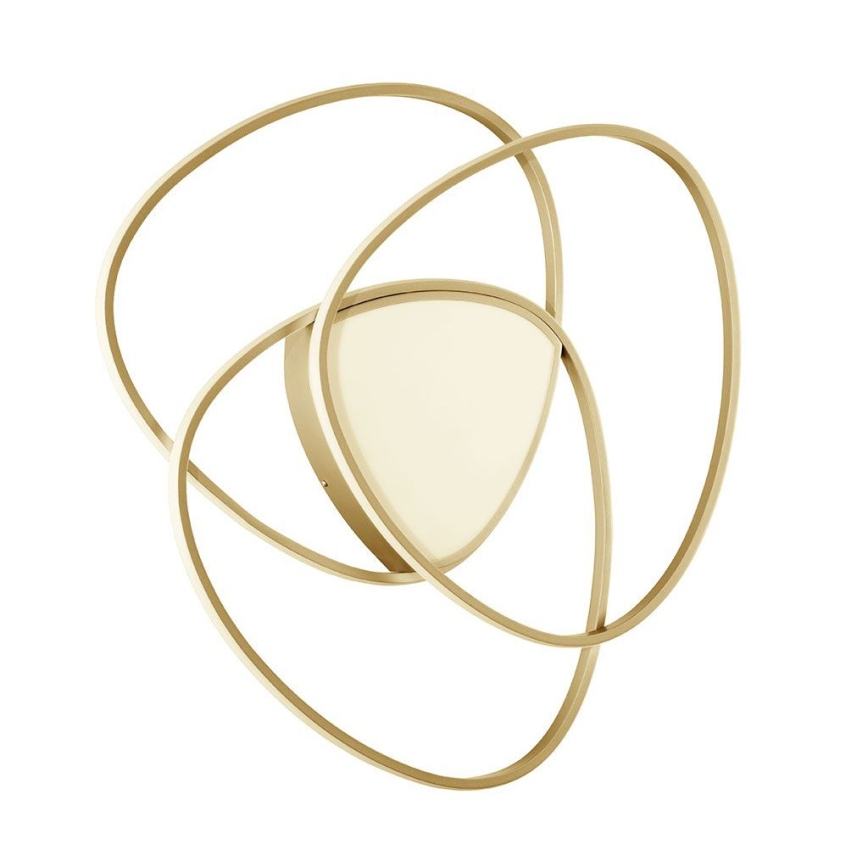 Ondaluce - Dimmbare LED-Deckenleuchte ROSE LED/80W/230V 71x76 cm goldfarben