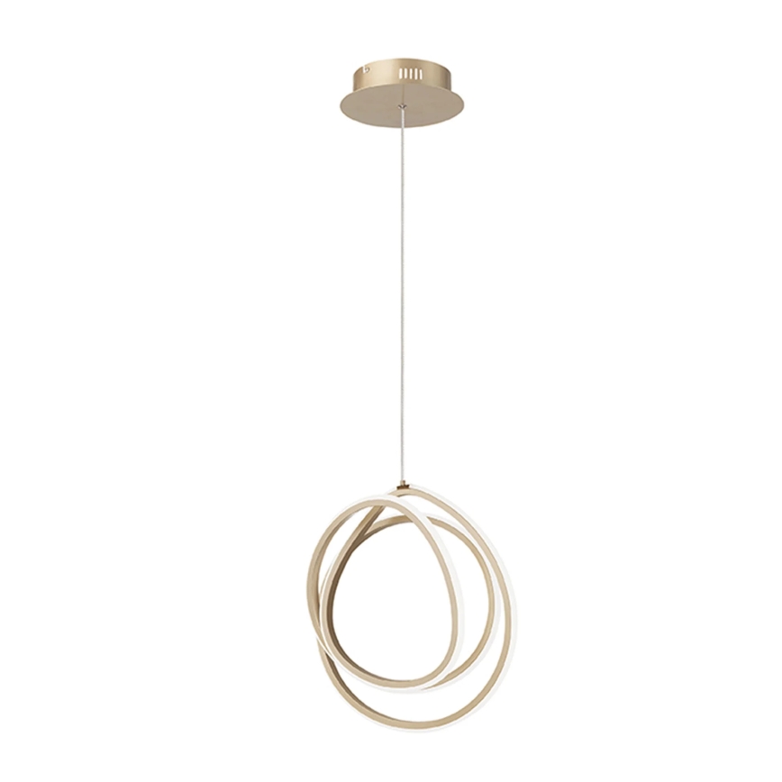 Ondaluce - dimmbare LED-Hängeleuchte an Kabel GOLDEN LED/28W/230V Ø 31,5 cm goldfarben