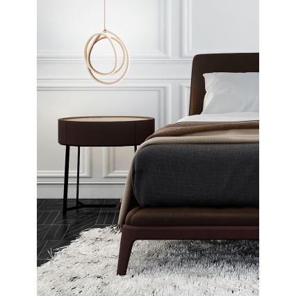 Ondaluce - dimmbare LED-Hängeleuchte an Kabel GOLDEN LED/28W/230V Ø 31,5 cm goldfarben