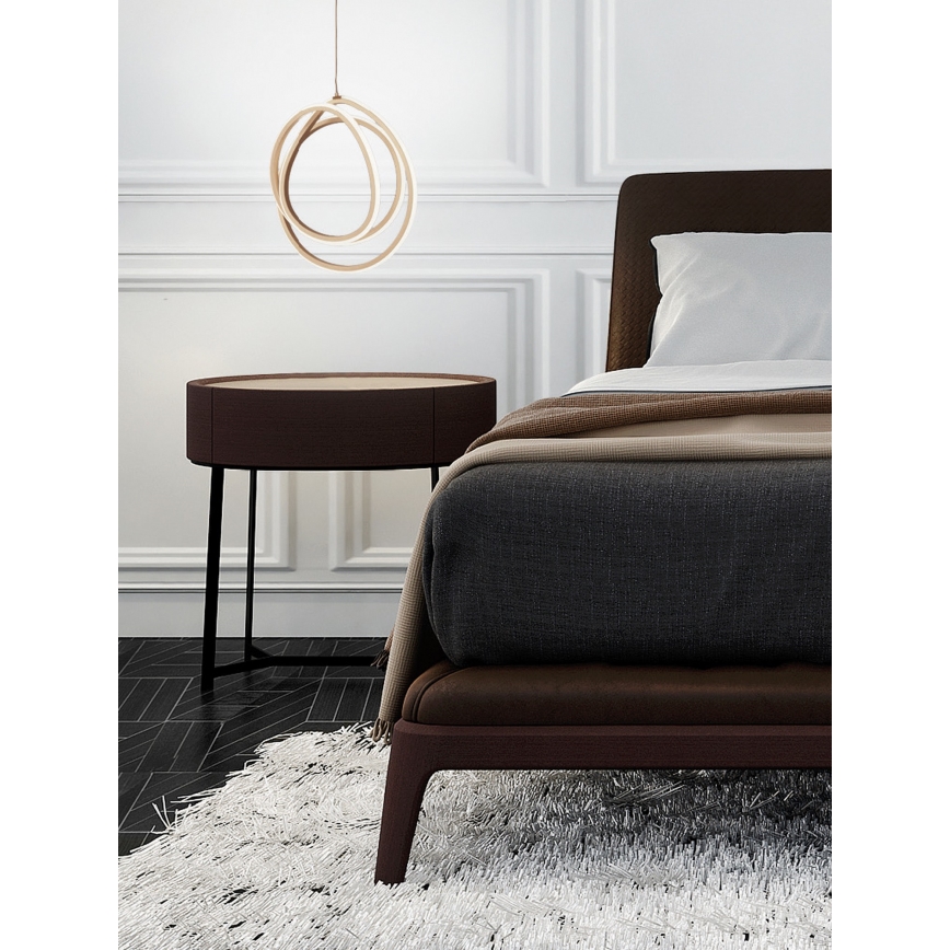 Ondaluce - dimmbare LED-Hängeleuchte an Kabel GOLDEN LED/28W/230V Ø 31,5 cm goldfarben