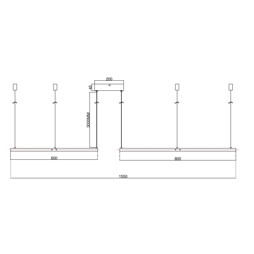 Ondaluce - LED dimmbare Pendelleuchte an Kabel SOEL LED/28W/230V + LED/38W Ø 80/60 cm goldfarben