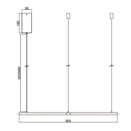 Ondaluce - SOEL LED-dimmbarer Kronleuchter mit Kabelaufhängung, 38 W/230 V, 3000/4000 K, Ø 80 cm, weiß