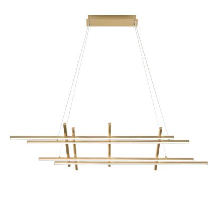 Ondaluce - dimmbare LED-Pendelleuchte MOVIDA LED/114W/230V mit Kabelaufhängung, goldfarben