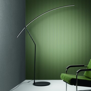 Ondaluce - Dimmbare LED-Stehlampe FOLAGA LED/30W/230V, schwarz