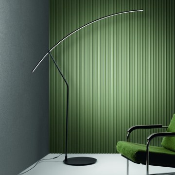Ondaluce - Dimmbare LED-Stehleuchte FOLAGA LED/30W/230V 190 cm schwarz