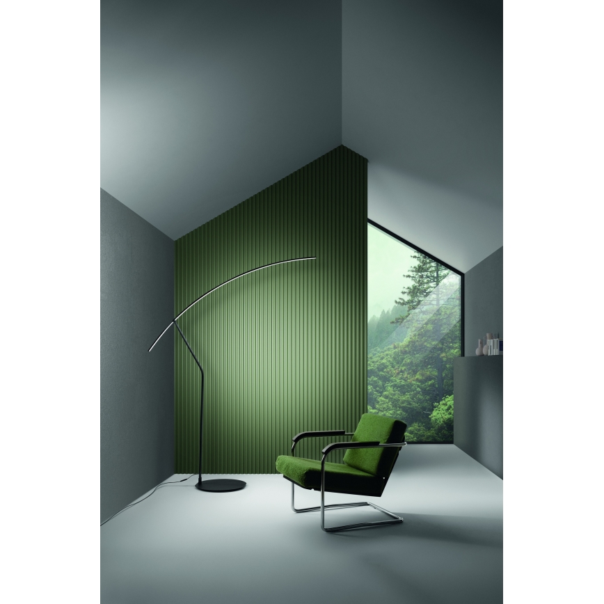 Ondaluce - Dimmbare LED-Stehleuchte FOLAGA LED/30W/230V 190 cm schwarz