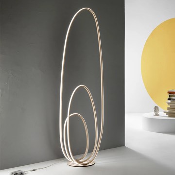 Ondaluce - dimmbare LED-Stehleuchte GOLDEN LED/45W/230V 160 cm goldfarben