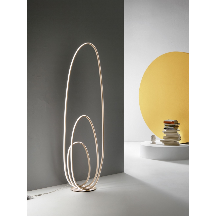 Ondaluce - dimmbare LED-Stehleuchte GOLDEN LED/45W/230V 160 cm goldfarben