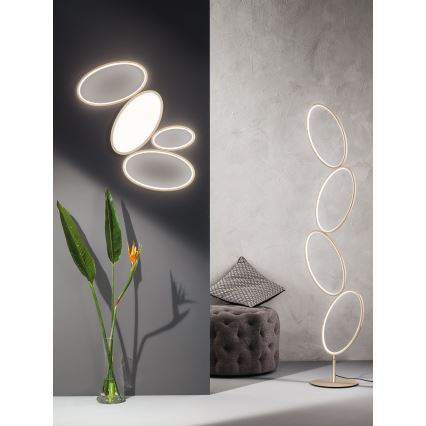 Ondaluce - Dimmbare LED-Stehleuchte RICE LED/38W/230V Gold