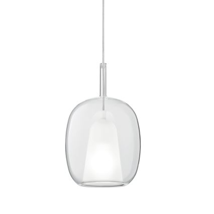Ondaluce - Hängeleuchte am Kabel THELMA 1xE27/15W/230V Ø 19,5 cm gold/transparent