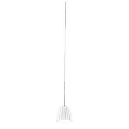 Ondaluce - Hängeleuchte mit Kabel CONCRETE 1xGU10/7,5W/230V Ø 10,5 cm Betonweiß
