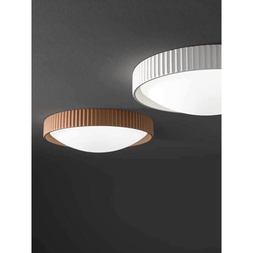 Ondaluce - LED-Deckenleuchte CONCRETE LED/20W/230V Ø 41 cm Beton, Braun