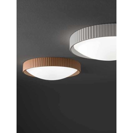 Ondaluce - LED-Deckenleuchte CONCRETE LED/20W/230V Ø 41 cm Beton/Grau