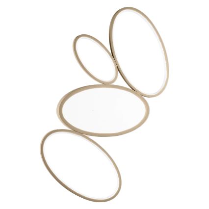 Ondaluce - LED-Deckenleuchte RICE, dimmbar, 34W/230V, 45x80 cm, goldfarben