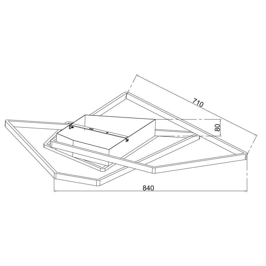 Ondaluce - LED-dimmbare Deckenleuchte GALAXY LED/90W/230V 71x84 cm Gold