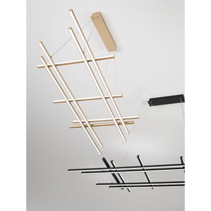 Ondaluce - LED-dimmbare Hängeleuchte an Kabel MOVIDA LED/114W/230V schwarz