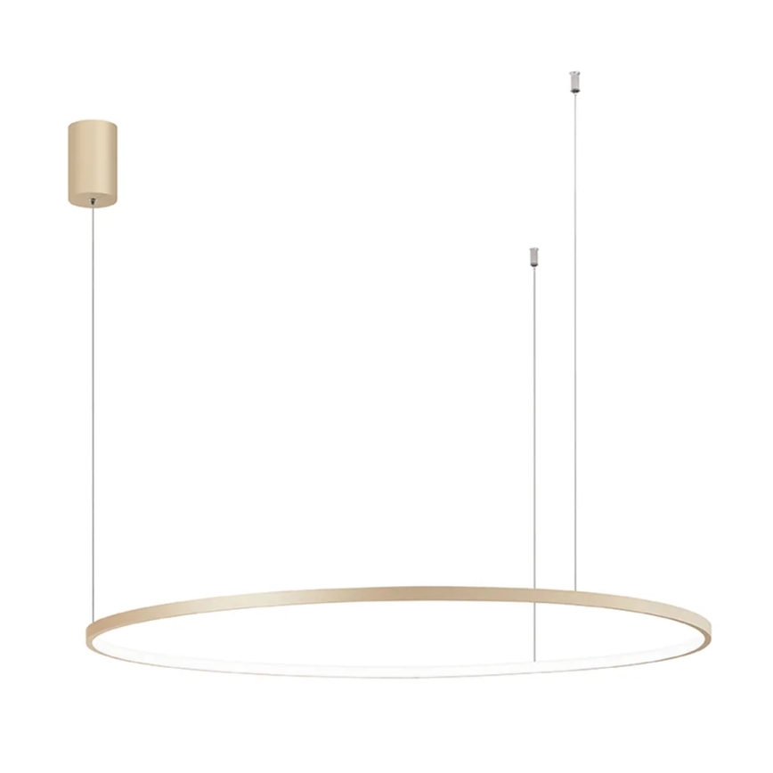Ondaluce - LED-dimmbare Pendelleuchte an Kabel SOEL LED/47W/230V Ø 100 cm goldfarben