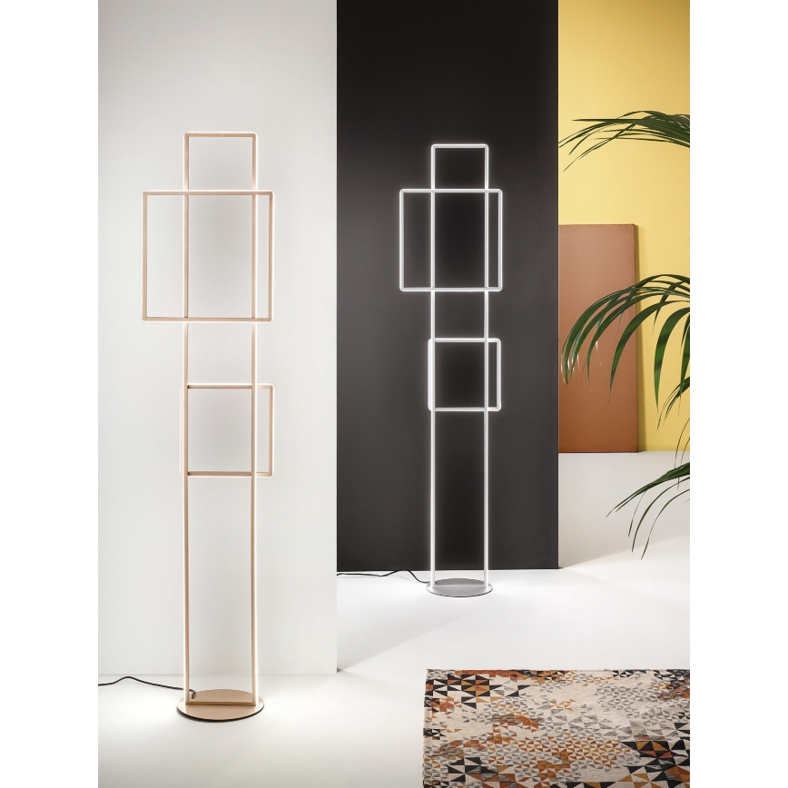 Ondaluce - LED-dimmbare Stehleuchte DOWEL LED/77W/230V goldfarben