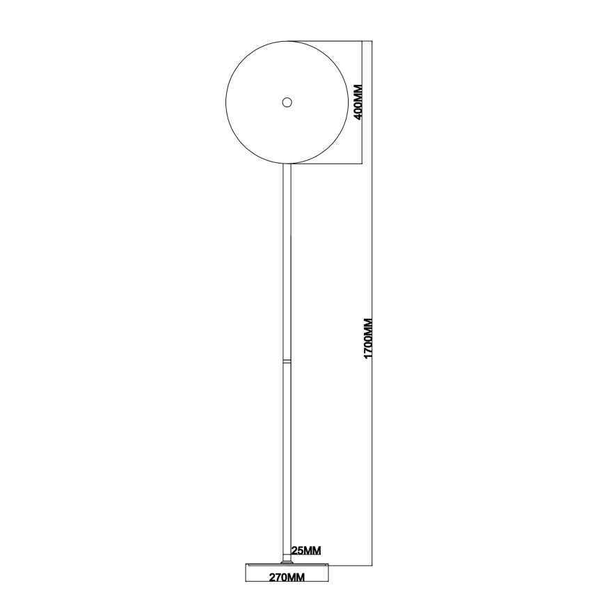Ondaluce - LED-dimmbare Stehleuchte JOKEY LED/15W/230V 170 cm gold/rauchbeige