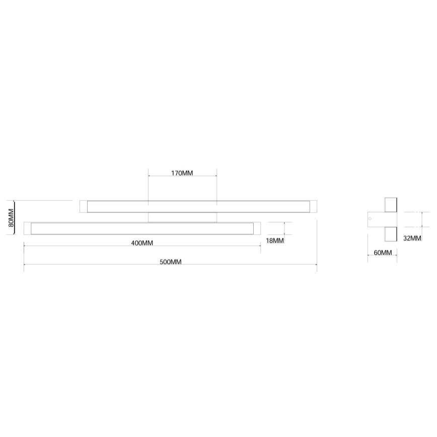 Ondaluce - LED-dimmbare Wandleuchte MOVIDA LED/16W/230V, goldfarben