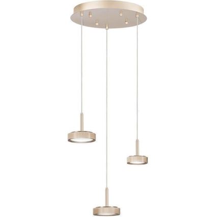 Ondaluce - LED dimmbarer Hängeleuchter an Kabel NINA LED/24W/230V Ø 35 cm Gold