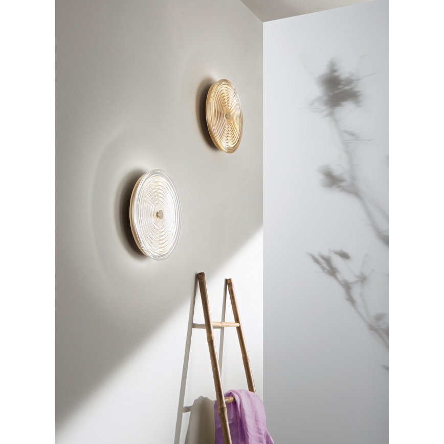 Ondaluce - LED-Wandleuchte JOKEY LED/10W/230V Gold/Transparent